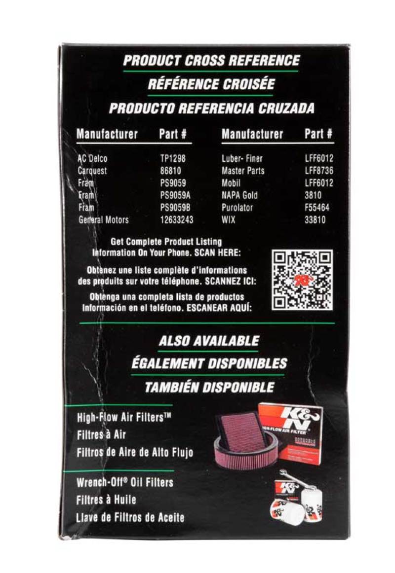 K&N Engineering K&N Cellulose Media Fuel Filter 3.5in OD x 6.281in L