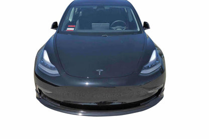 UNPLUGGED PERFORMANCE UP-M3-301-2.1 FRONT LIP SPOILER, PAINTED BLACK FOR TESLA MODEL 3