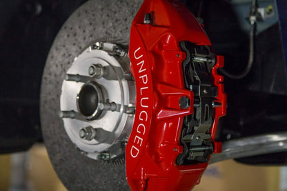 UNPLUGGED PERFORMANCE UP-M3MY-317-1.1 BRAKE KIT BFB 6 PISTON SUPERLIGHT CARBON CERAMIC FOR TESLA MODEL 3 / MODEL Y