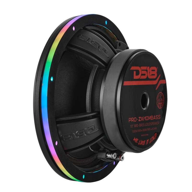 DS18 10in Digital LED Speaker Ring w/ Digital LED lights 1/2in Spacer Depth