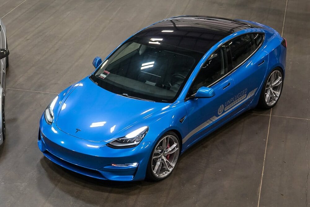 UNPLUGGED PERFORMANCE UP-M3-302-1.1 ASCENSION FRONT FASCIA SYSTEM, UNPAINTED FOR TESLA MODEL 3