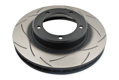 DBA 98-06 Toyota 70 Landcruiser (Reverse Mount) 4X4 Survival T2 Slotted Front Brake Rotor