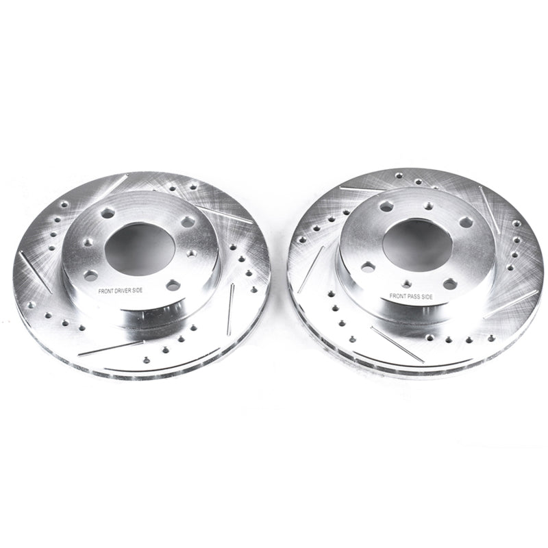 PowerStop Power Stop 91-96 Infiniti G20 Front Evolution Drilled & Slotted Rotors - Pair