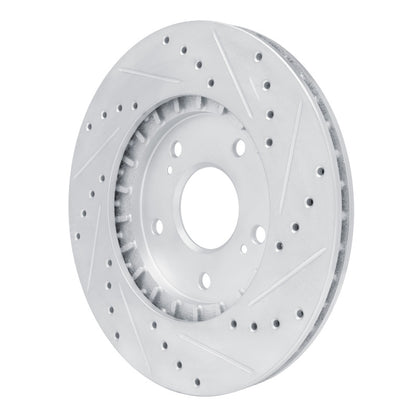 R1 Concepts R1 91-96 Acura NSX Rear Left Drilled & Slotted Silver Brake Rotor