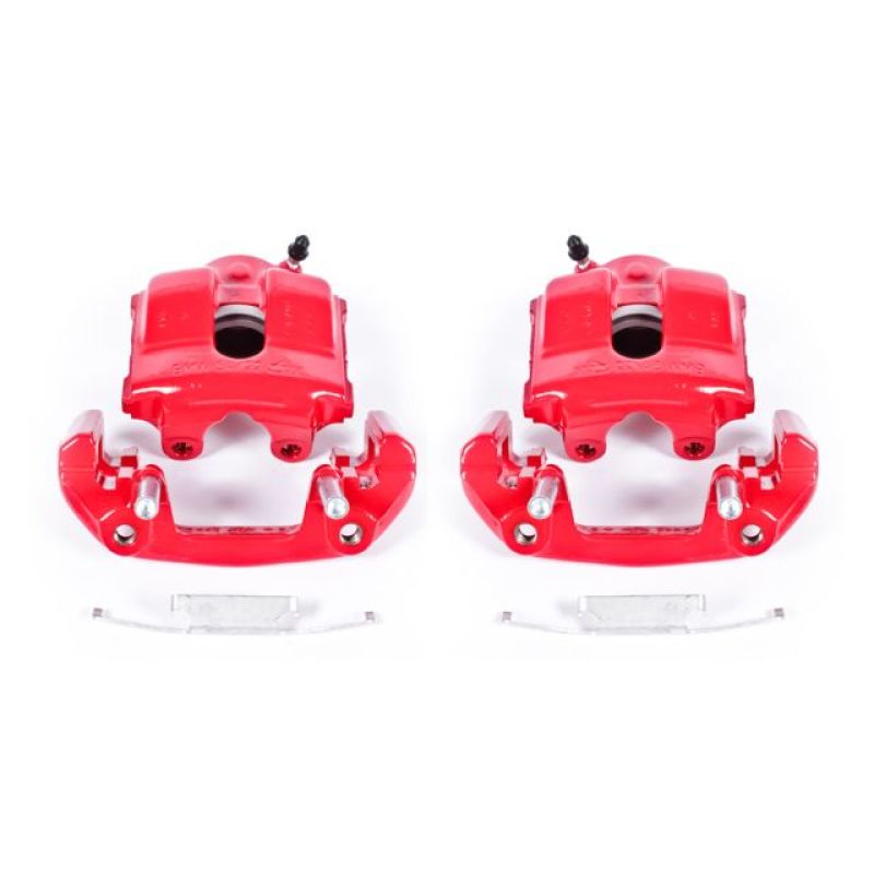 PowerStop Power Stop 92-98 BMW 318i Front Red Calipers w/Brackets - Pair