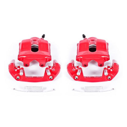 PowerStop Power Stop 92-98 BMW 318i Front Red Calipers w/Brackets - Pair