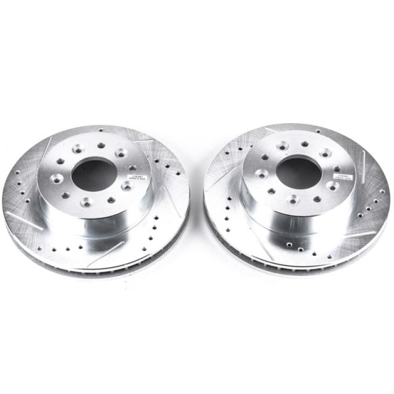 PowerStop Power Stop 63-82 Chevrolet Corvette Front Evolution Drilled & Slotted Rotors - Pair