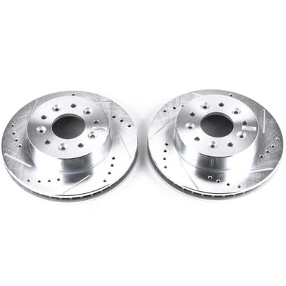 PowerStop Power Stop 63-82 Chevrolet Corvette Front Evolution Drilled & Slotted Rotors - Pair