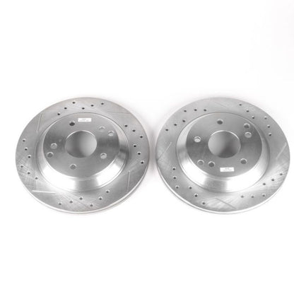 PowerStop Power Stop 88-96 Chevrolet Corvette Rear Evolution Drilled & Slotted Rotors - Pair