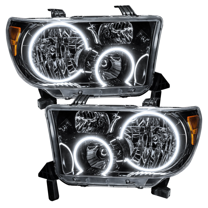 ORACLE Lighting Oracle 07-11 Toyota Tundra Pre-Assembled Headlights - Black Housing - ColorSHIFT
