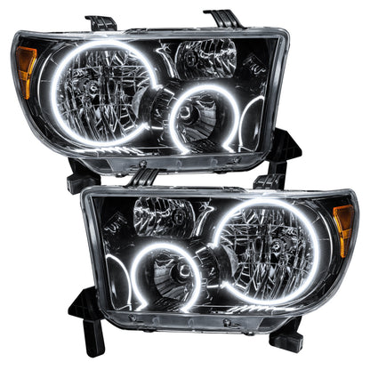 ORACLE Lighting Oracle 07-11 Toyota Tundra Pre-Assembled Headlights - Black Housing - ColorSHIFT