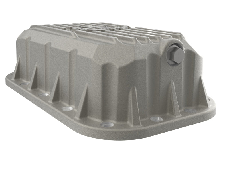 aFe POWER Street Series Engine Oil Pan Raw w/ Machined Fins Jeep Wrangler (JK) 12-18 V6-3.6L