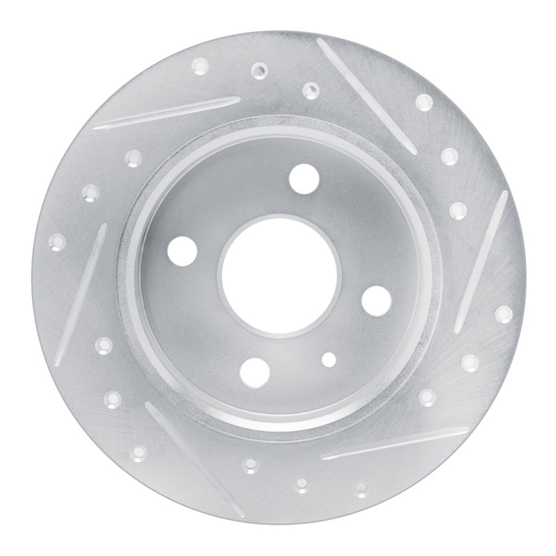 R1 Concepts R1 00-05 Chevrolet ASTRA (Mexico) Rear Left Drilled & Slotted Silver Brake Rotor