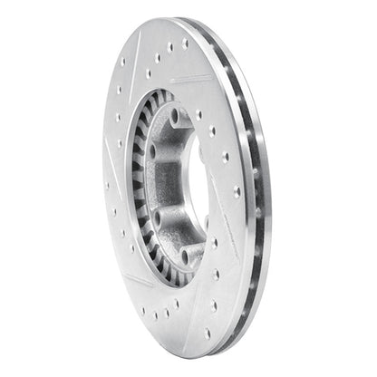 R1 Concepts R1 81-87 Dodge Raider Front Right Drilled & Slotted Silver Brake Rotor
