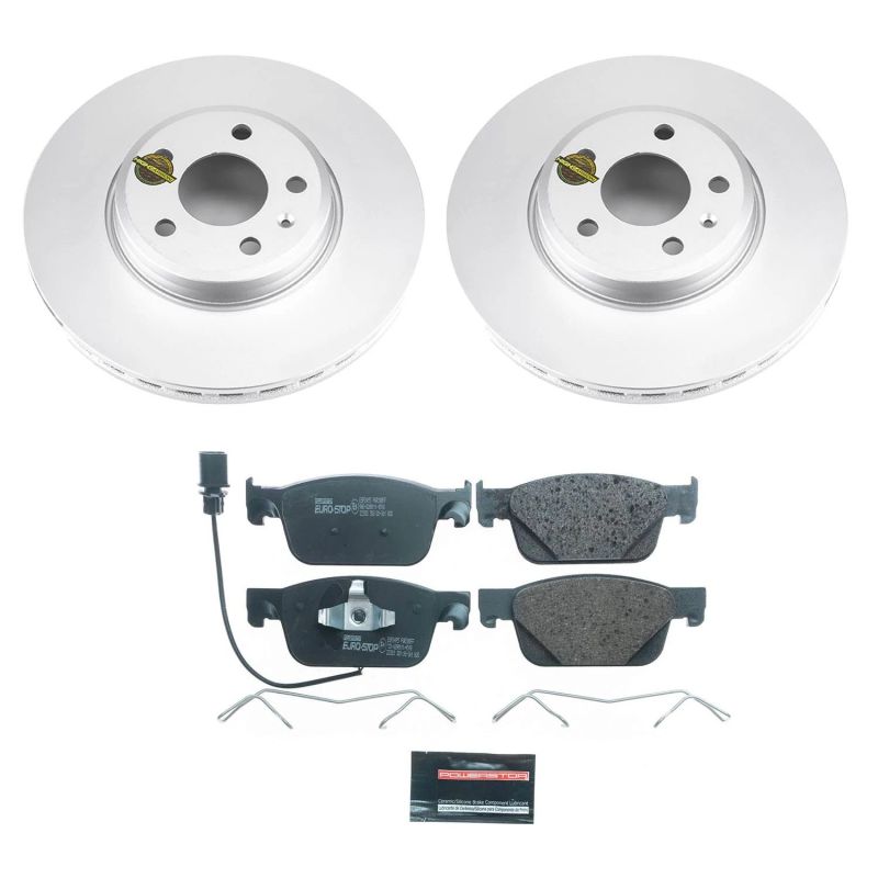 PowerStop Power Stop 17-19 Audi A4 Front Euro-Stop Brake Kit
