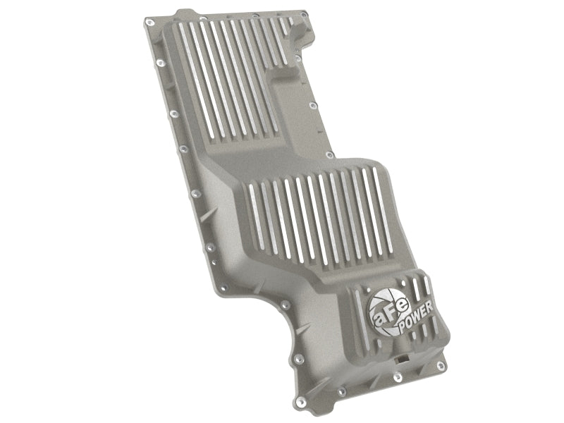 aFe 20-25 GM Trucks Engine Oil Pan - Raw w/ Machined Fins