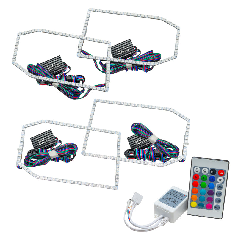 ORACLE Lighting Oracle Chevy Silverado 14-15 Halo Kit Non-Projector Style - w/ Simple Controller