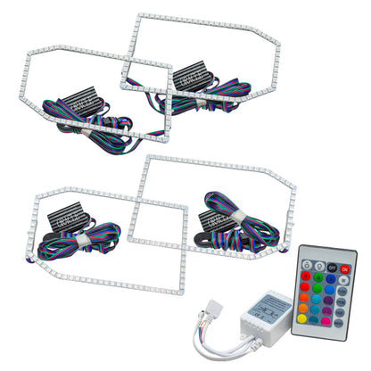 ORACLE Lighting Oracle Chevy Silverado 14-15 Halo Kit Non-Projector Style - w/ Simple Controller