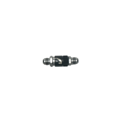DeatschWerks 8AN Male Flare Quick Disconnect Dry Break Fitting - 2 Pieces Anodized Matte Black