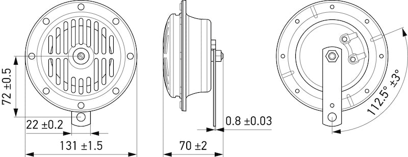 Hella Horn STone 24V 380Hz Htone