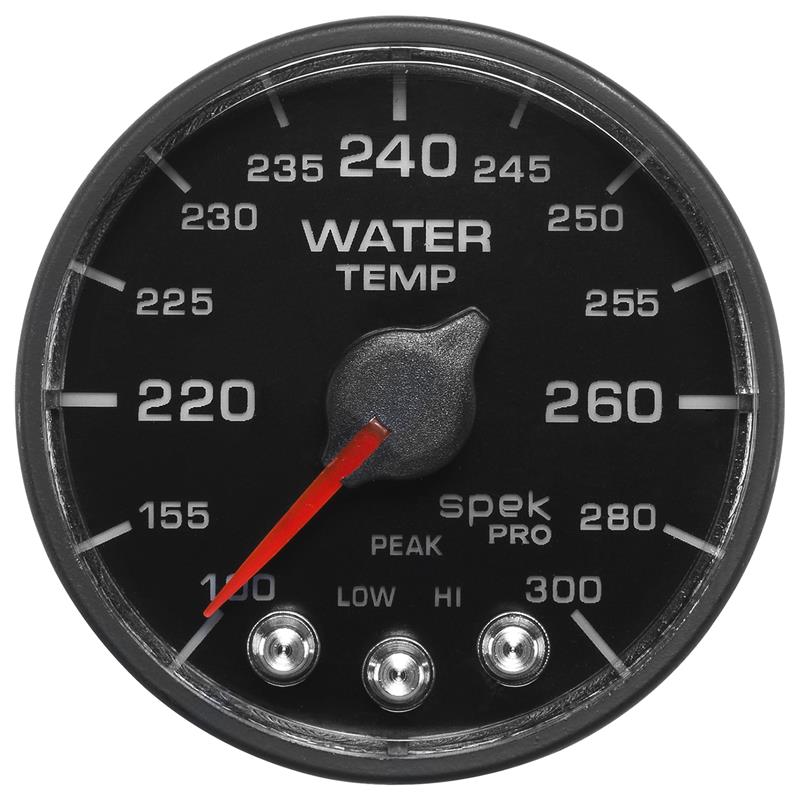 Autometer Spek-Pro - Nascar 2-1/16in Water Temp 100- 300F Bfb Ecu