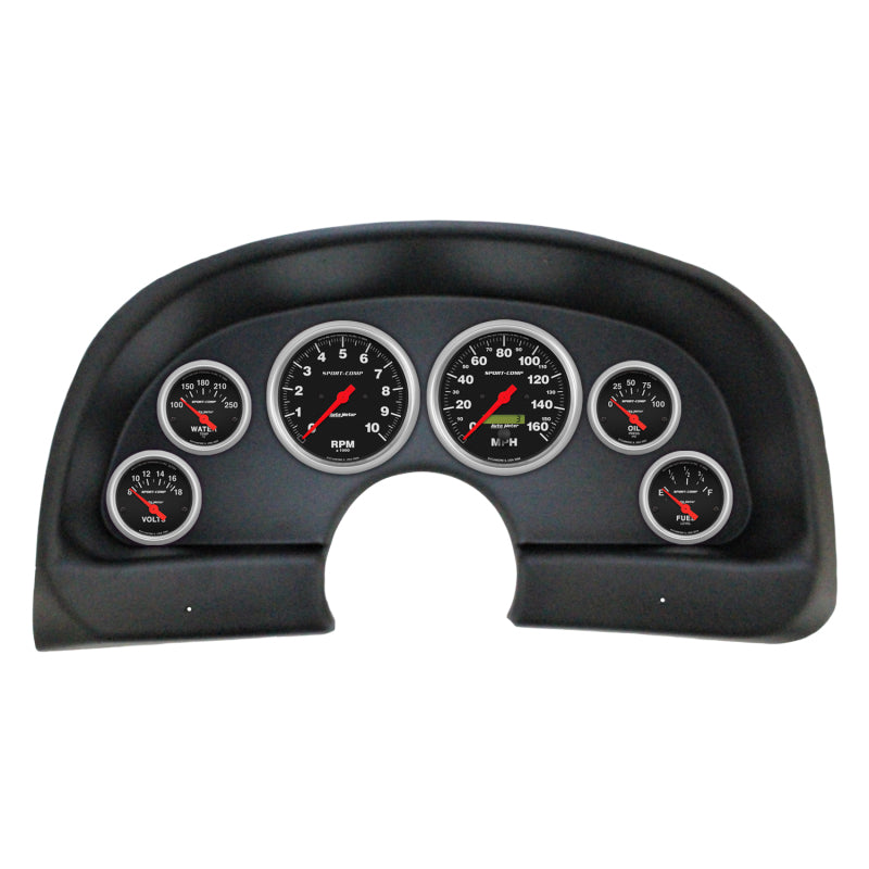 Autometer Sport-Comp Direct Fit Dash Kit 93-02 Chevy Camaro (2 x 3-3/8in. / 4 x 2-1/16in.)