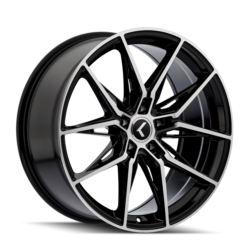 Kraze Wheels Kraze KR196 Evolve 20x9 / 5x120 BP / 35mm Offset / 72.56mm Hub Gloss Black Machined Wheel
