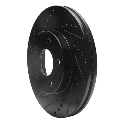 R1 Concepts R1 07-10 Chevrolet Cobalt Front Left Drilled & Slotted Black Brake Rotor