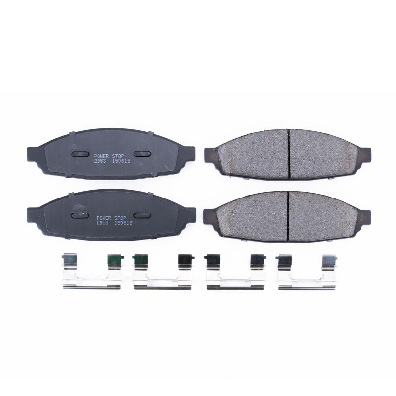 PowerStop Power Stop 03-05 Lincoln Aviator Front Z17 Evolution Ceramic Brake Pads w/Hardware