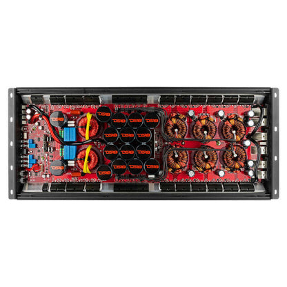 DS18 1-Channel Amp 18000 Burst/0.67ohm 10000/1ohm 5800/2ohm 3500/4ohm Watts RMS w/ Voltmeter Red