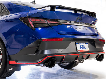 AWE Tuning 22-26 Hyundai Elantra N SwitchPath Cat-Back Exhaust - Diamond Black Tips