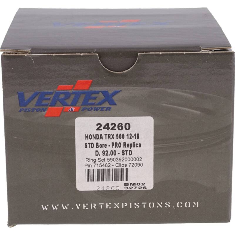 Vertex Pistons Vertex Piston 15-23 Honda Pioneer 500 500cc Forged Replica Piston Kit