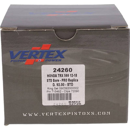 Vertex Pistons Vertex Piston 15-23 Honda Pioneer 500 500cc Forged Replica Piston Kit