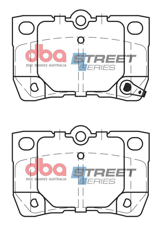 DBA 07-11 Lexus GS350 Street Series Rear Brake Pads