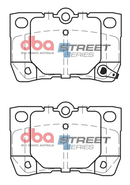 DBA 07-11 Lexus GS350 Street Series Rear Brake Pads