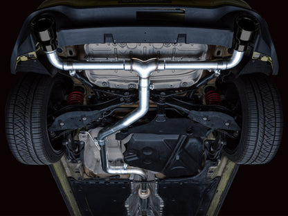 AWE Tuning 2022 VW GTI MK8 Track Edition Exhaust - Diamond Black Tips