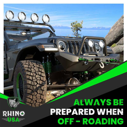 Rhino USA 3/4In D-Ring Shackle Set (2-Pack)(White)