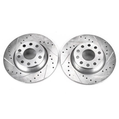 PowerStop Power Stop 06-09 Audi A3 Rear Evolution Drilled & Slotted Rotors - Pair