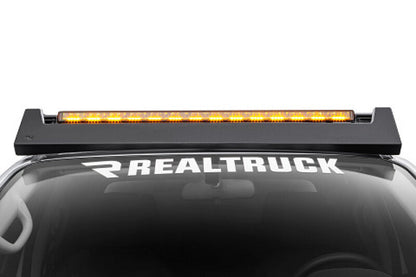 Go Rhino Xplor Blackout Combo Series Sgl Row LED Light Bar w/Amber (Side/Track Mount) 39.5in. - Blk