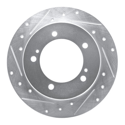 R1 Concepts R1 83-98 Chevrolet Tracker Front Right Drilled & Slotted Silver Brake Rotor