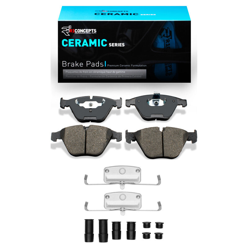 R1 Concepts R1 02-13 BMW 525XI Front Ceramic Pads & Hardware Kit