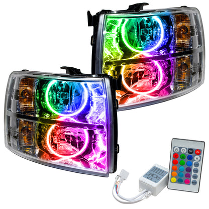 ORACLE Lighting Oracle 07-13 Chevrolet Silverado SMD HL - Round Style - ColorSHIFT w/ Simple Controller