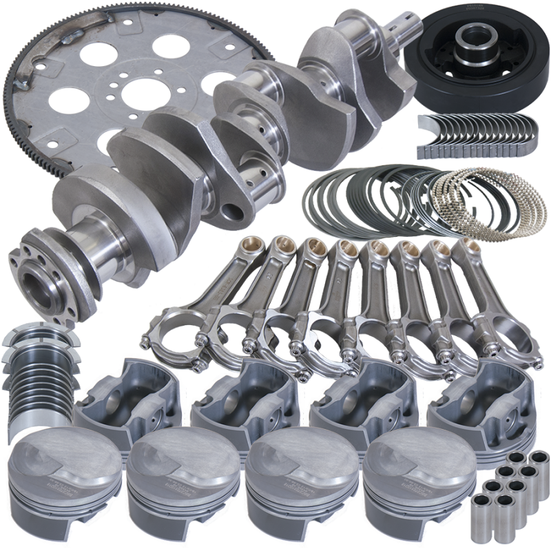 Eagle Chevy 454 1Pc 4.250in Crank 6.385in I-Beam Rods 17cc Dome 4.280in Pistons Balanced Assembly
