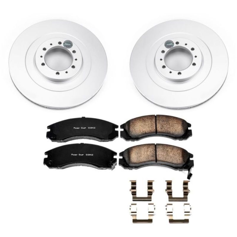 PowerStop Power Stop 00-04 Mitsubishi Montero Sport Front Z17 Evolution Geomet Coated Brake Kit