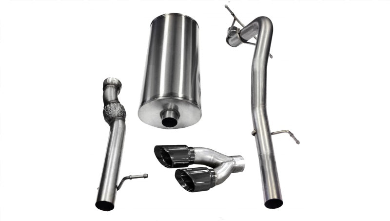 CORSA Performance Corsa 2011-2014 GMC Yukon 6.2L V8 3in Cat-Back Single Side w Twin 4in Black Pro-Series Tips