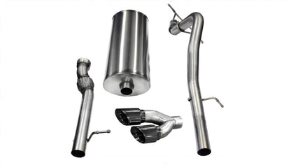 CORSA Performance Corsa 2011-2014 GMC Yukon 6.2L V8 3in Cat-Back Single Side w Twin 4in Black Pro-Series Tips