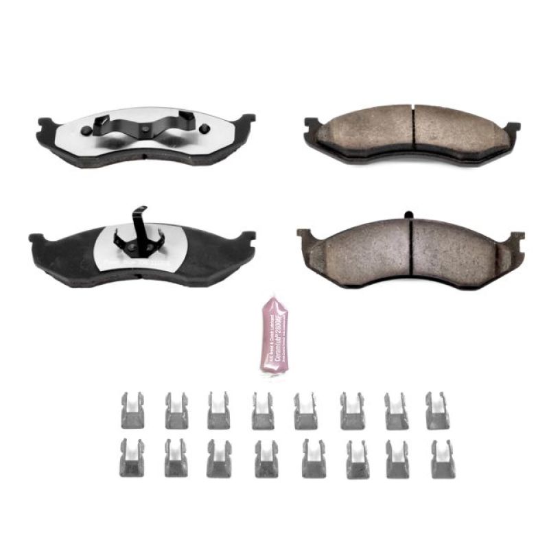 PowerStop Power Stop 90-01 Jeep Cherokee Front Z36 Truck & Tow Brake Pads w/Hardware