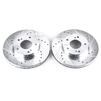 PowerStop Power Stop 93-97 Infiniti J30 Front Evolution Drilled & Slotted Rotors - Pair
