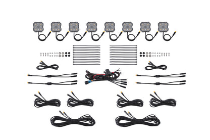 Diode Dynamics Rock Light -Amber/White - M8 8-Pack