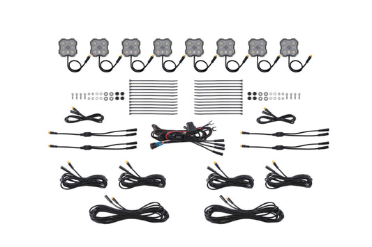 Diode Dynamics Rock Light -Amber/White - M8 8-Pack